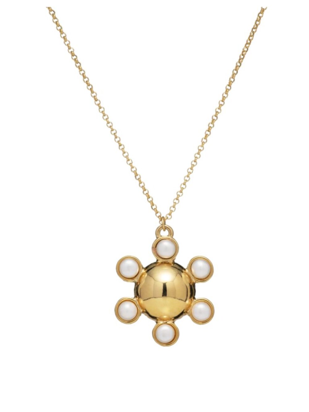 Mayamar Flower Freshwater Pearl Pendant Necklace NWOT
